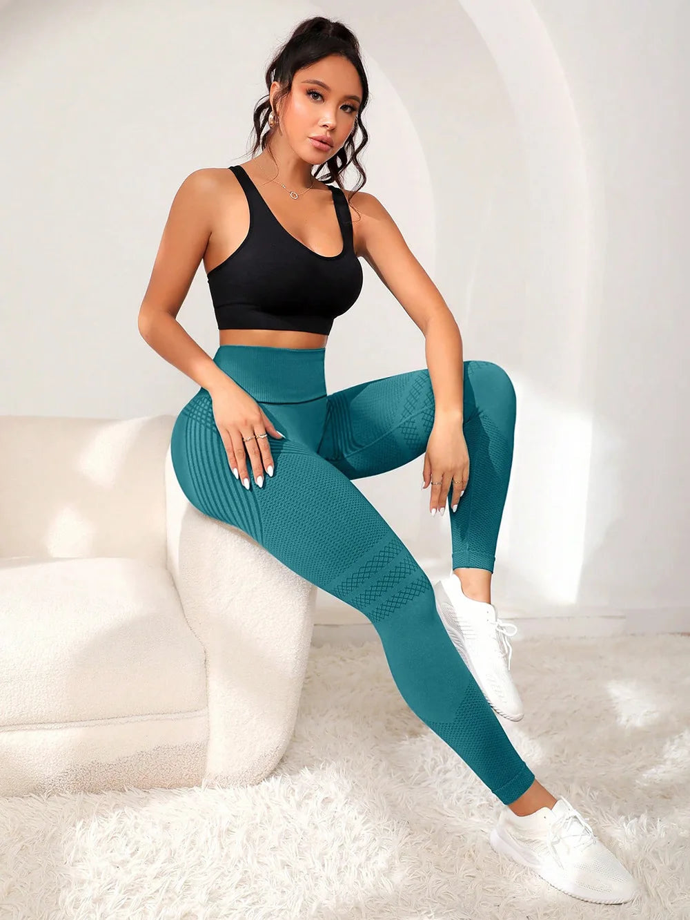 Legging de sport taille haute – effet galbant