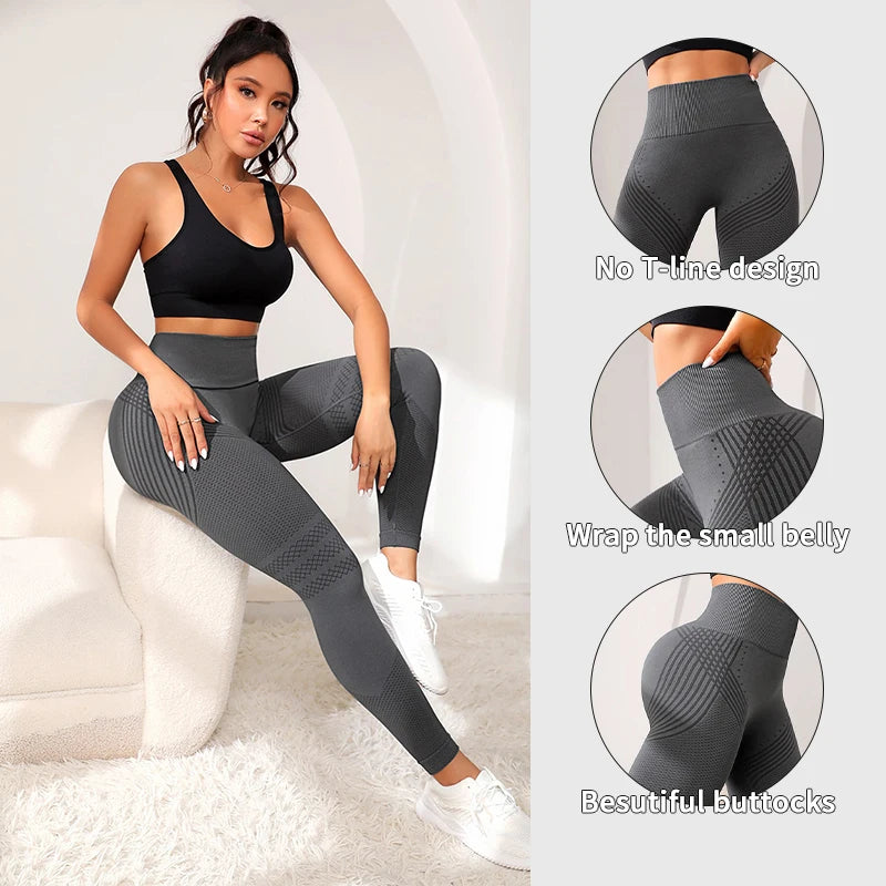 Legging de sport taille haute – effet galbant