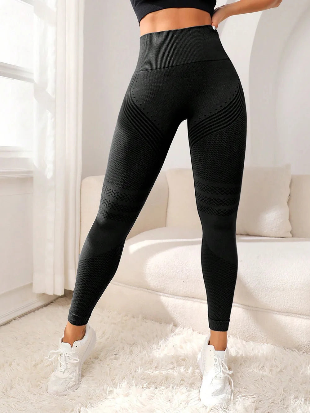 Legging de sport taille haute – effet galbant